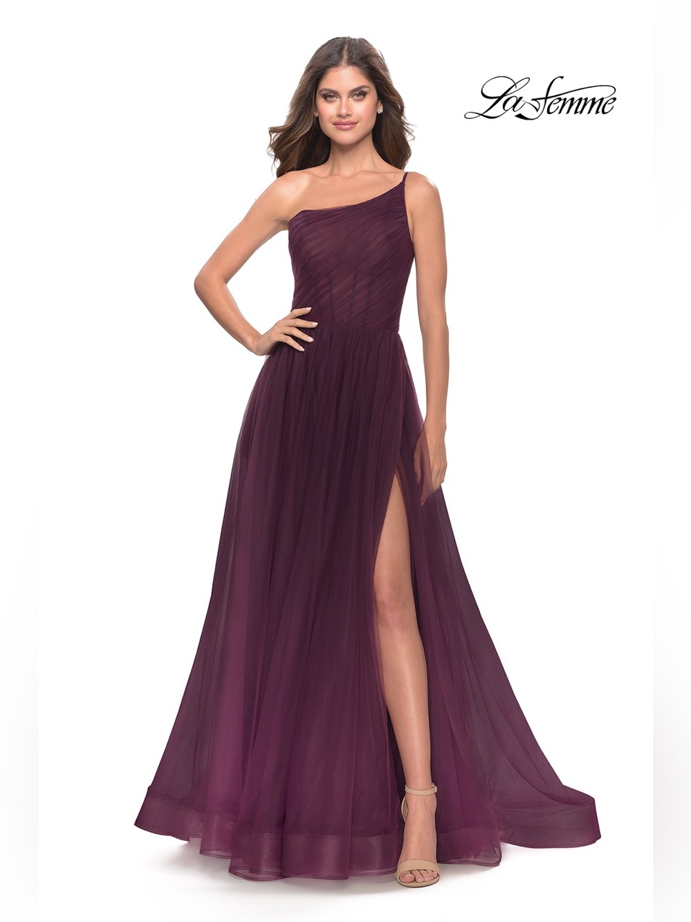 La Femme 31069 dark berry size 10 NWT brand new never worn or altered before
